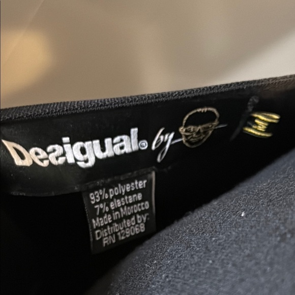 Desigual Women’s Medium Multicolor Abstract Mesh Layer Midi Dress - Picture 2 of 5